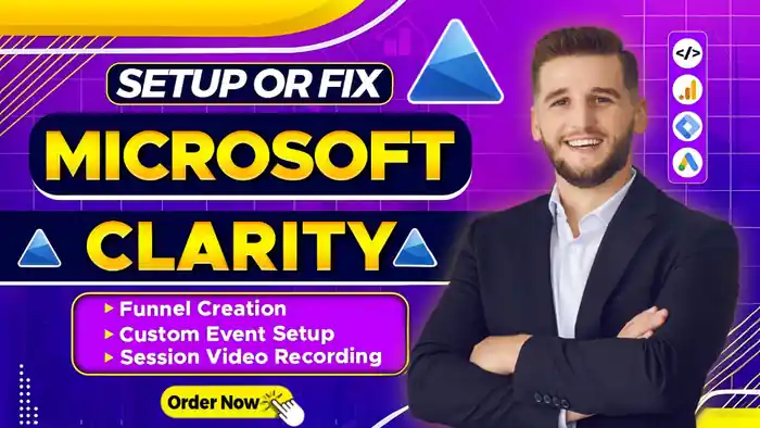 I can setup or fix microsoft clarity on your website