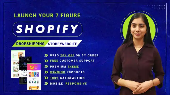 I can create 7 figure ecommerce shopify dropshipping store 