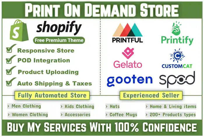 I can develop an automated Shopify Print on Demand Store