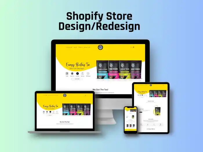 I can design or redesign Shopify Store