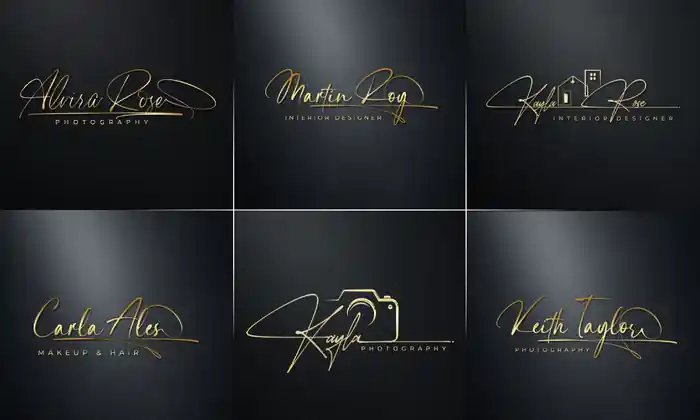 I can do luxury signature, handwritten, scripted logo and branding kit
