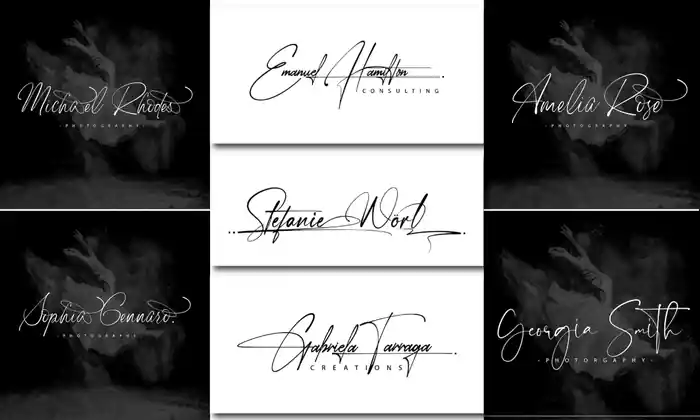 I can do luxury signature, handwritten, scripted logo and branding kit