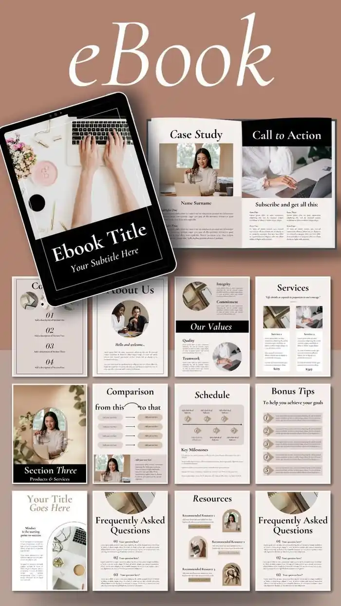 I can design professional eBooks, book covers and graphics