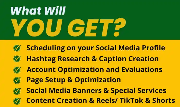 I can be your Social Media Manager and Content Creator