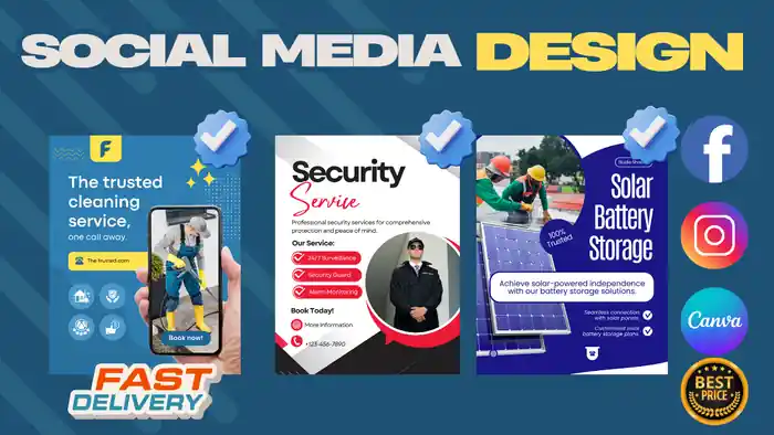 I can Create instagram post, social media design