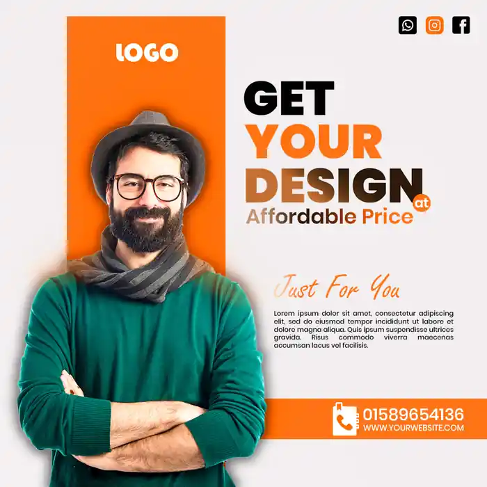I can design creative facebook ,instagram,linkdin ,ads design