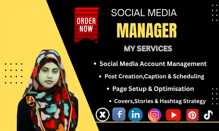 I can help you grow online as a social media manager