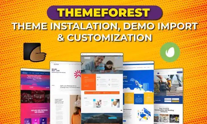 I can urgently install themeforest theme, envato element kit,demo import
