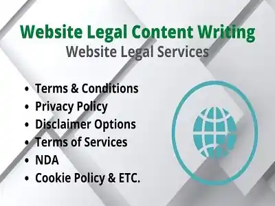 I can give terms and conditions, cookie policy, privacy policy, & disclaimer