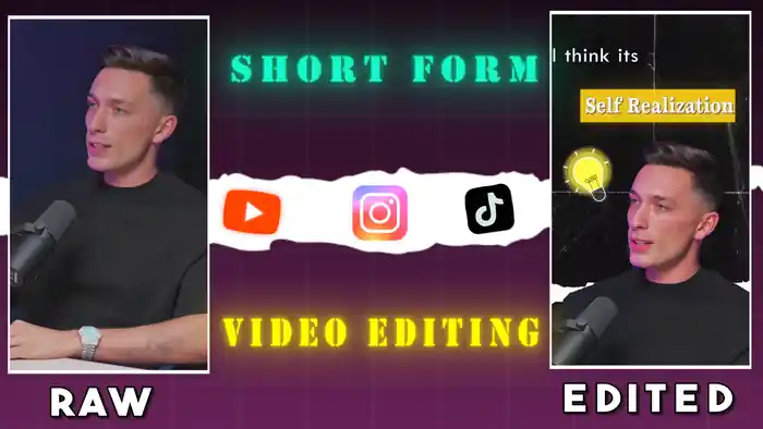 I can edit viral short form content for instagram,tiktok and youtube shorts