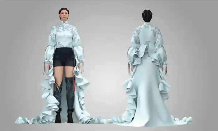 I can make clo 3d clothing second life