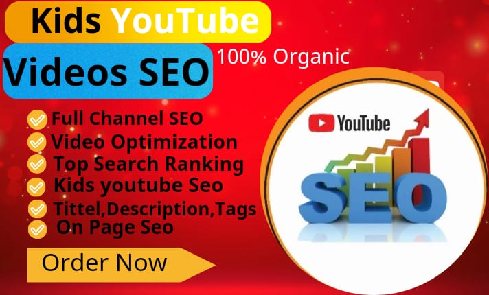 I can be your youtube video SEO expert for fast ranking