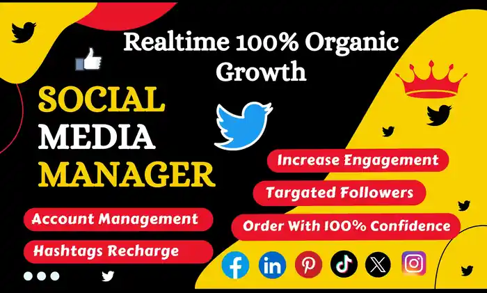 I can social media marketing promotion manager and growth