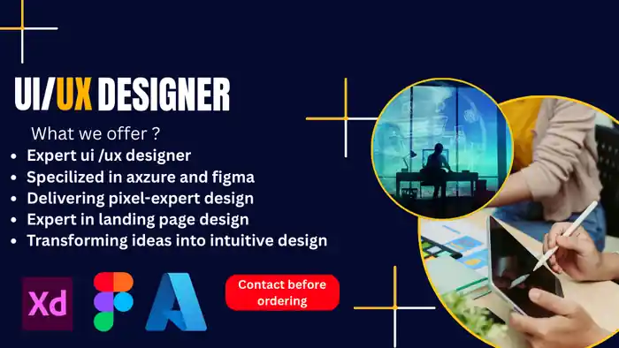 I can create, Figma, Mobile app UI UX Design,website landing page Design
