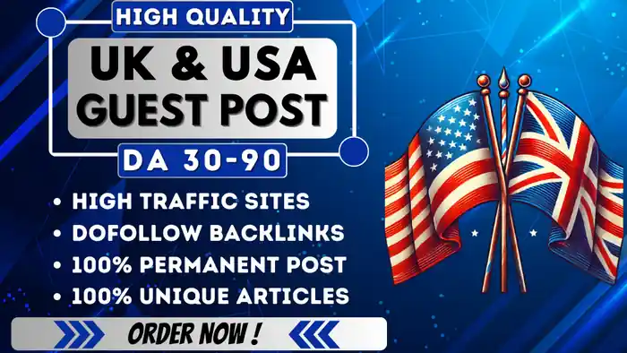 I can Do UK, USA, guest post on HQ UK, USA Blogs with do follow backlinks