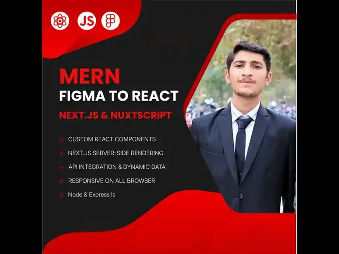 I can mern stack developer react js next js nuxt js fast and scalable web ap