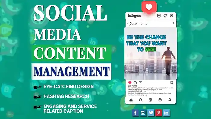 I can Create Content for your Social Media Accounts and Grow Organically