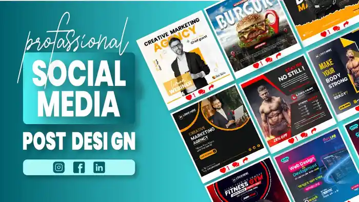 I can design creative facebook ,instagram,linkdin ,ads design