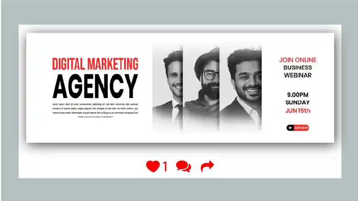I can design professional facebook cover photo banner