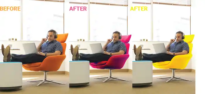 I can color change of anything very fast in photoshop