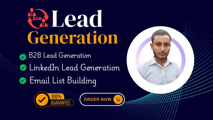 I can provide b2b lead generation, linkedin lead and email list building