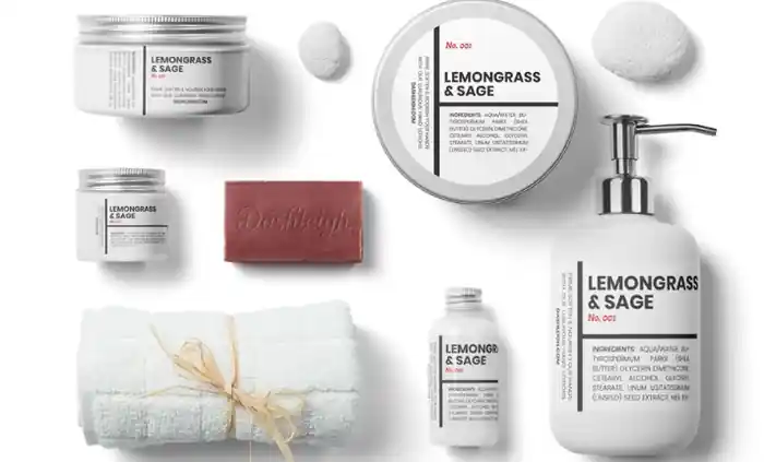 I can I will do skincare label and modern cosmetic label design