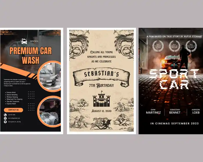 I can design a flyer, poster, business card or banner