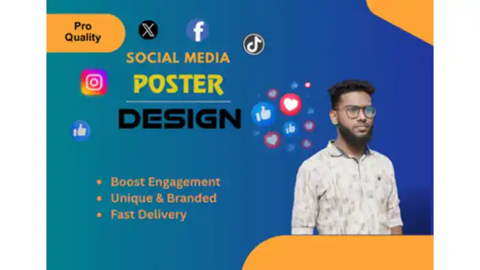 I can make Eye-Catching Social Media Poster Design to Boost Your Engagement