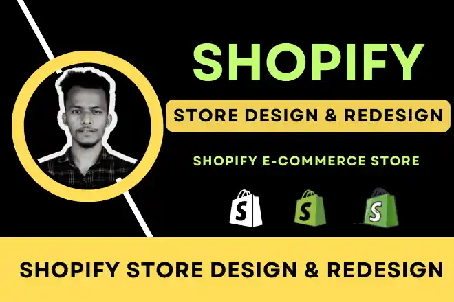 I can do shopify website design or shopify store redesign
