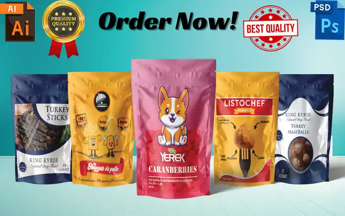 I can Do label, logo for pouch,food packaging,maylar bags,bottle, seasoning
