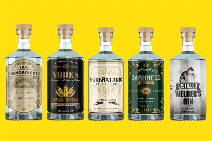 I can Do label, logo for alcohol,wine,whiskey,Mead,tequila,bourbon,gin,rum
