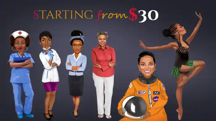 I can do African American Character illustrations