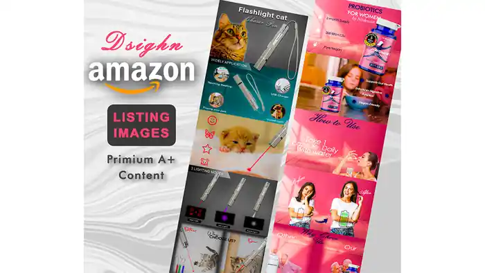 I can Create High-Quality Amazon Listing Infographics, and Lifestyle Images.