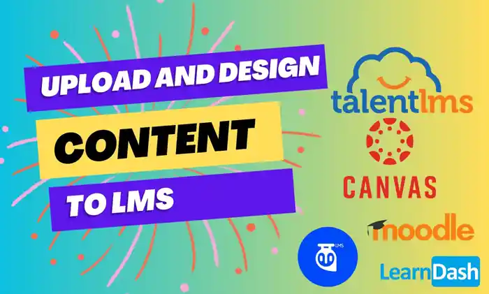 I can design elearning content and upload it to lms