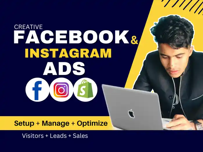 I can setup facebook ads campaign, instagram ads, shopify ads