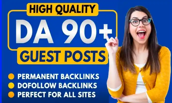 I can do General guest post on high DA80+ with Do follow permanent backlinks