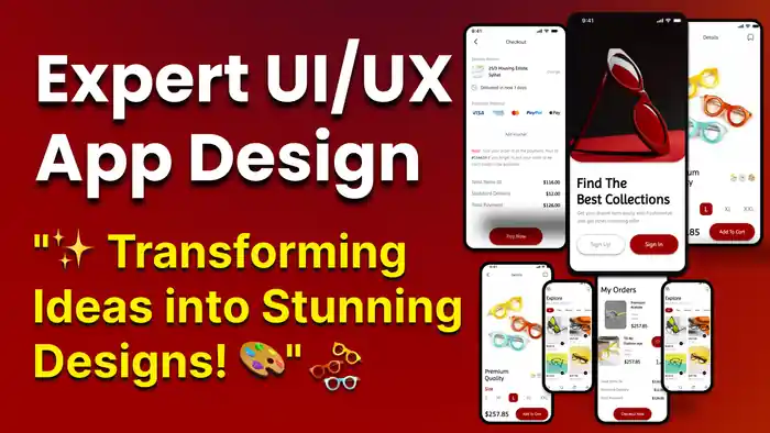 I can do UI UX design for web & app with UX research in Figma