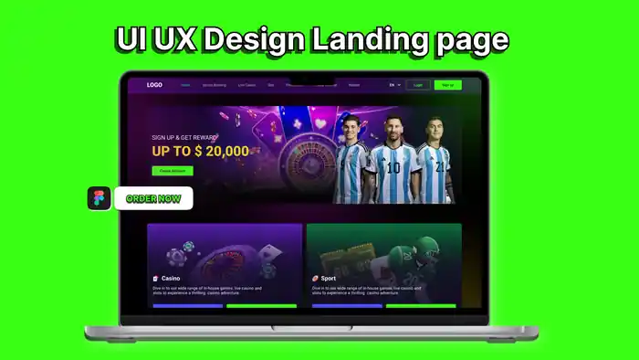 I can Design Modern UI/UX Landing Page Design | Responsive & High-Converting