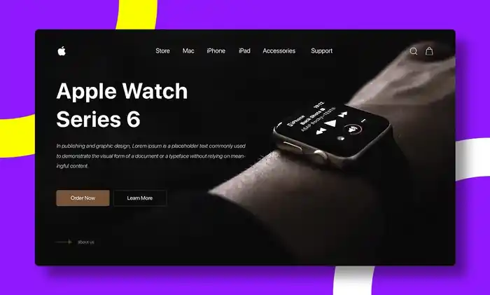 I can design awesome web header, website banner, and landing page design