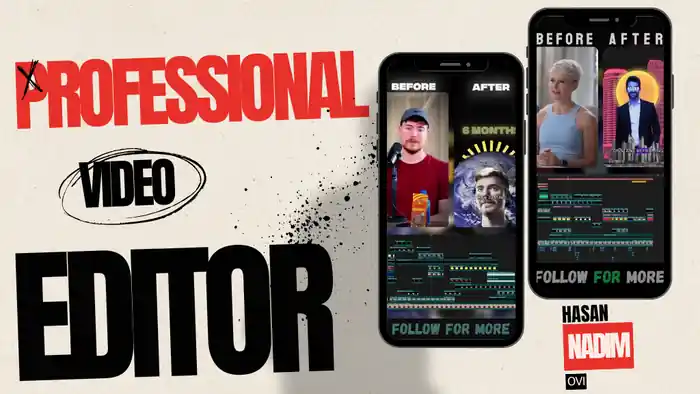 I can do professional video editing for youtube, facebook video edit