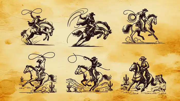 I can do Vintage Western Cowboy logo illustration and T-shirt design