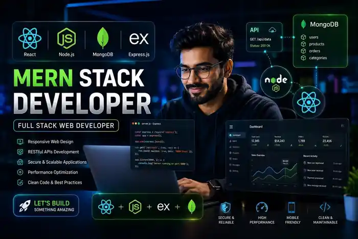 I can Modern Full Stack Websites using MERN & Next.js Speed Optimization