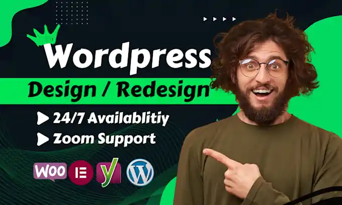 I can do wordpress website design and build custom business website d