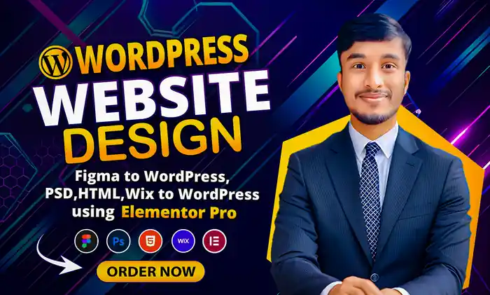 I can convert Figma to WordPress, PSD to WordPress, HTML to WordPress, Figma