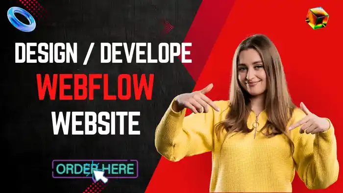 I can design webflow website figma to webflow expert customize webflow