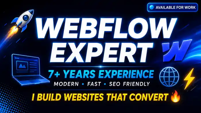 I can Build a Modern Responsive Webflow Website with CMS & SEO
