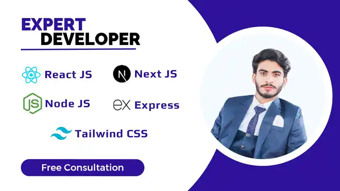 I can develop website in react js, next js, node js, and express js