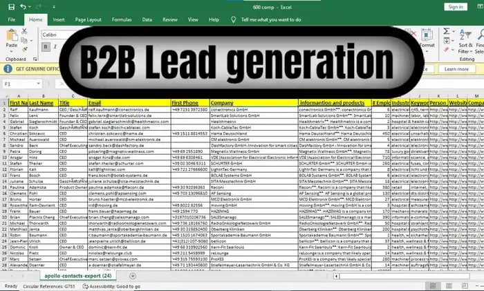I can highly targeted b2b LinkedIn lead generation and email list building