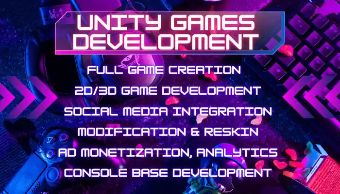 I can develop high quality video game for PC and mobile unity 3d