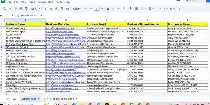 I can be targeted b2b lead generation, business leads, email list